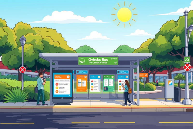 Finding Your Way: Bus Stops In Oviedo, Florida