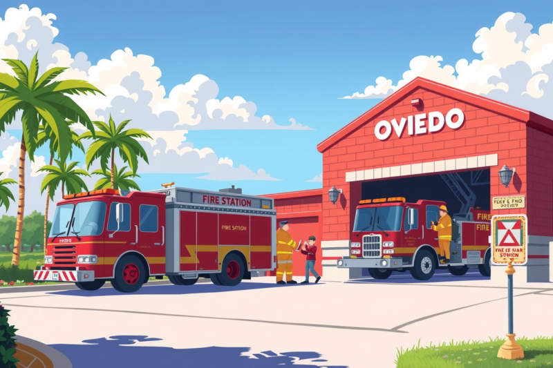 Keeping Safe: Fire Station In Oviedo, Florida