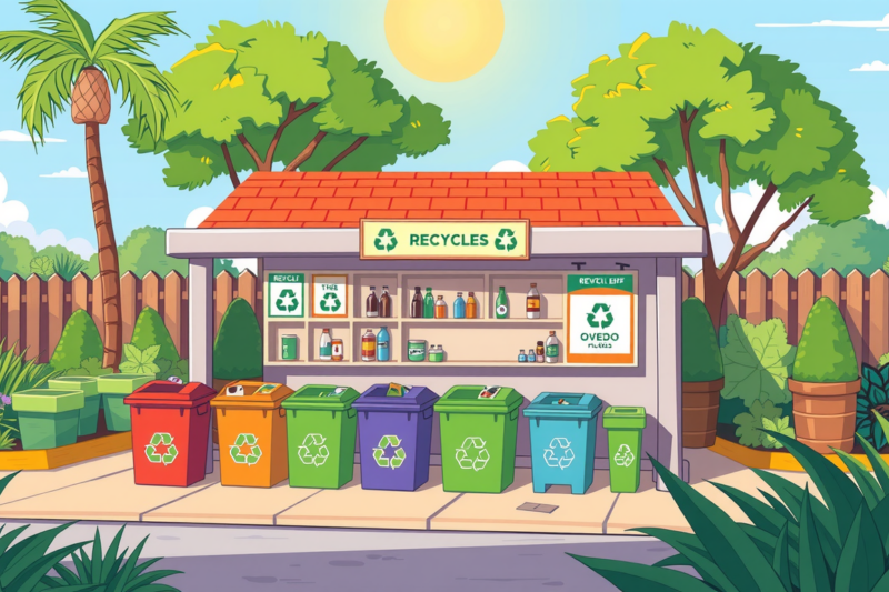 Eco-friendly Spots: Recycling Drop-off In Oviedo, Florida