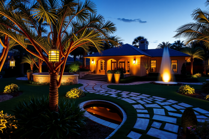 Brightening Outdoor Spaces: Landscape Lighting Designers In Oviedo, Florida